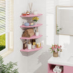 Homode Corner Shelf Wall Mount, Wood Hanging Storage Shelving - Image 2