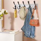 Kuhome 2pcs Coat Rack Wall Mount Wooden Hat Rack - Image 6