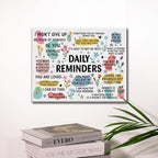 Inspirational Daily Reminders Poster Canvas Wall Art - Image 3