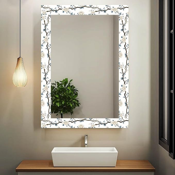 IVN Wallpaper Border Peel and Stick PVC Rose and Branch Design 4x196 Inch - Image 4