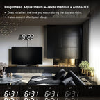 3D LED Clock Desk Alarm Clock Wall Clock - Image 4