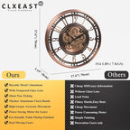 CLXEAST 28 Inch Oversized Large Moving Gear Wall Clock - Image 4