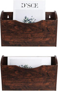 PAG Wall File Holder Wall Mounted Wood Hanging File Organizer by PAG