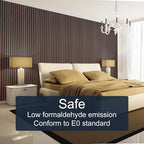 NeatiEase Wood Panels for Wall, 4-Piece 94.5" x 11" Soundproof Wood Slat Wall - Image 4