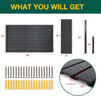 Yuzzy Slat Wall Paneling 2 x 4ft, Garage Slatwall Panel Wall Storage Systems - Image 3