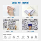 COMSTICKC 3D Faux Stone Wall Panel Peel and Stick Wall Covering, Not Real Stone - Image 9