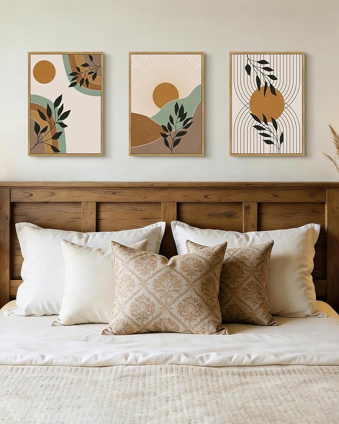 PHOPAGO Boho Wall Art Sage Plant Botanical Framed Wall Printing 11x14in - Image 5