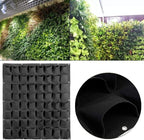 Hanging Planting Grow Bags, 64 Pockets Hanging Vertical Wall Planter Wall - Image 6