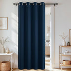 Joydeco Blackout Door Curtain for Doorway Privacy 90 Inches Long, Grommet by JOYDECO