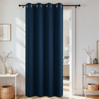 Joydeco Blackout Door Curtain for Doorway Privacy 72 Inches Long, Grommet by JOYDECO