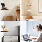 JJL Corner Shelves, 12 Inch Deep Corner Shelf Wall Mounted - Image 6