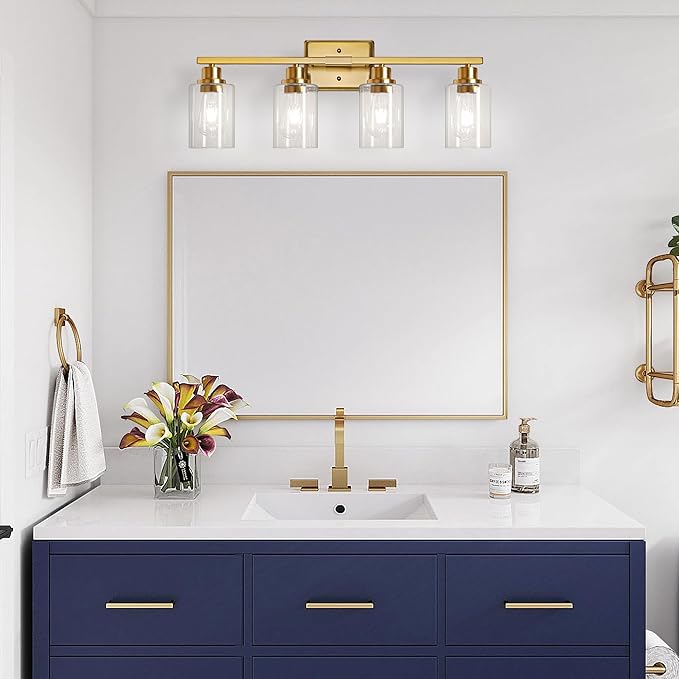 Unicozin Modern Bathroom Light Fixtures, 4 Light Vanity Lights Over Mirror - Image 7