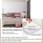 FUKU MON 24"x394" White Peel and Stick Wallpaper Matte Solid Textured Embossed - Image 9