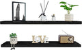 BGMG Wood Floating Shelves for Wall 42 inch Set of 2, Solid Wood Wall Mount by BGMG