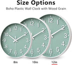 HZDHCLH Wall Clocks Battery Operated, Wall Clock Green, 12 inch Wall Clock - Image 5