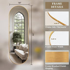 Oval Full Length Mirror, Ultra-Clear Explosion-Proof Dressing Mirror, Simple - Image 8