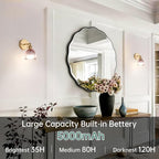 Shenmoyl Vintage 5000 mAh Battery Operated Wall Sconce - Image 2
