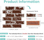 Commomy 3D Peel and Stick Brick Tiles - Image 5
