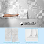 Art3d 33-Pack 3D Wall Panels for Interior Wall Decor, Textured Accent Walls - Image 2