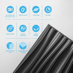 Art3d 24-Pack 3D Wall Panels for Interior Home Décor, PVC Wavy Textured Accent - Image 9
