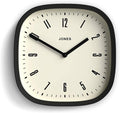JONES CLOCKS® Marvel wall Clock | Modern Retro Rounded Square Clock | 10 inch | by JONESCLOCKS