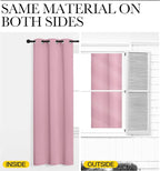 NICETOWN Crystal Pink Blackout Curtains 90" Long - Image 6