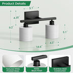 PARTPHONER Bathroom Light Fixtures, Bathroom Lighting Fixtures Over Mirror - Image 3