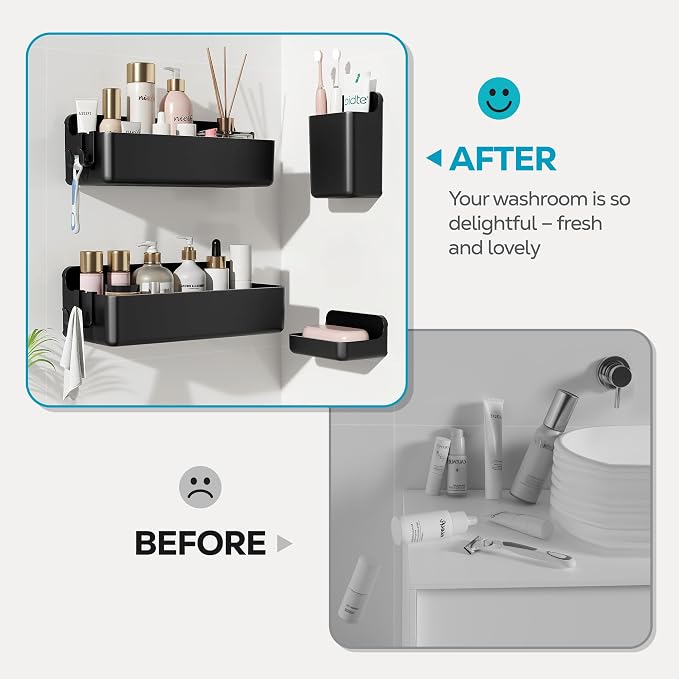 Nieifi Adhesive Wall Shelf, Shower Shelves, Shower Organizer - Image 7