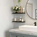 RICHER HOUSE Bathroom Floating Wall Shelf Set of 2 - Image 5