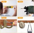 CBWLWJ 10 Pack Coat Hooks Wall Hooks - Image 7