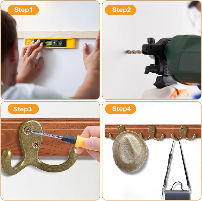CBWLWJ 10 Pack Coat Hooks Wall Hooks - Image 7