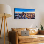 AIYISU Sunset Chicago Wall Art USA City Wall Decor Chicago Skyline Picture - Image 2