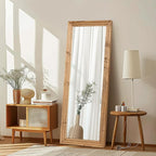 Full Length Mirror 58"x22" Solid Wood Frame Floor Large Mirror by ABSWHLM