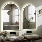 BEAUTYPEAK 40x30 LED Arch Bathroom Mirror - Image 7