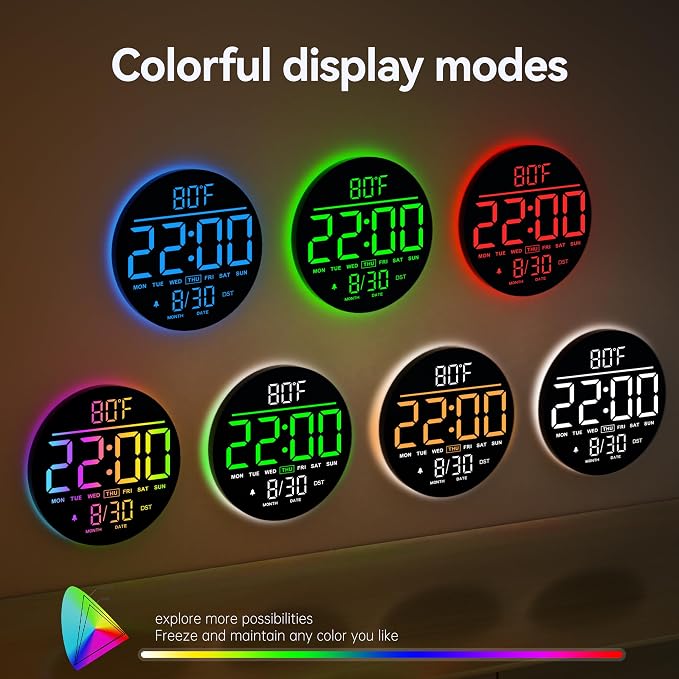 JALL 10" Large Digital Wall Clock - Image 4