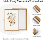 Framed Vintage Wildflower Canvas Wall Art - Image 5