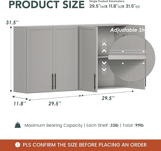 Furnaza Wall Storage Cabinets - Image 2