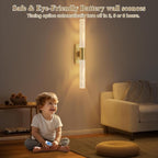 camuucci Battery Operated Wall Sconces Set of 2 Rechargeable Battery Powered - Image 7