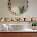 HOMETITUTE Wallpaper Border Peel and Stick Wall Decor PVC Geometric Wall - Image 2