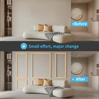 Art3d Pre-Cut Wall Molding Set of 6 pcs, Ready-to-Assemble Wainscoting Panels - Image 4