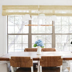 TWOPAGES Woven Bamboo Cordless Roman Shades, Custom No Drill or Motorized Blinds - Image 2