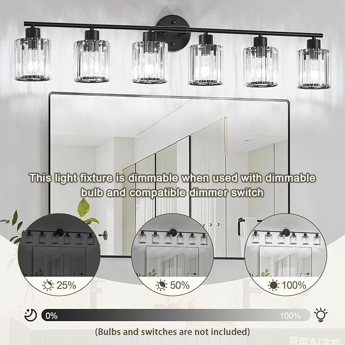 Crystal Bathroom Light Fixtures, Bathroom Lighting Fixtures Over Mirror - Image 8