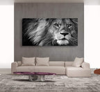 Baisuart Modern Giclee Canvas Prints Stretched Artwork Black and White Lion - Image 7