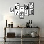 LOARTVE 9Pcs Black and White Fashion Wall Art Prints Trendy Leopard Stockholm - Image 3