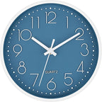 Foxtop Small 8 Inch Wall Clock Silent Non-Ticking Battery Operated Quartz Round by Foxtop