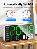 MASHI 8.4''Large Digital Wall Clock, Led Alarm Clock - Image 6