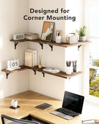 Amada HOMEFURNISHING Corner Floating Shelves, Shelves - Image 6