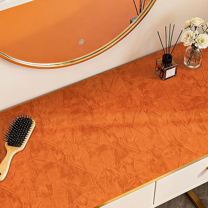 30"x317" Self Adhesive Felt Fabric Wallpaper - Image 3