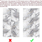 Chejiaye 22pcs Marble Peel and Stick Backsplash Surface Waterproof Wall Panels - Image 6