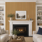 VEELIKE Honey Teak Wood Slat Wall Panels Peel and Stick 3D Wooden Panels Wall - Image 3